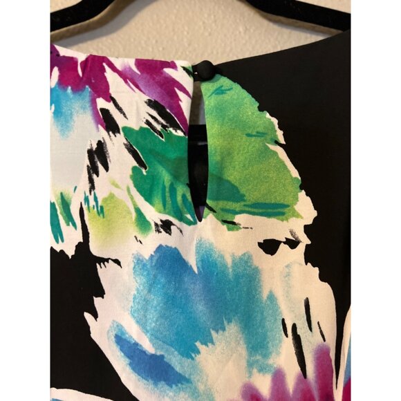 London Times Dress 8 Colorful Stretch Career Church Lightweight Washable - Picture 2 of 7